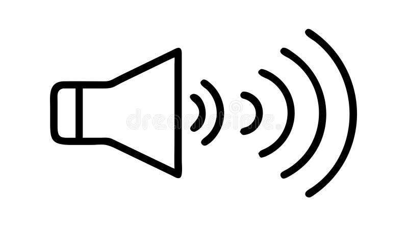 Volume Speaker Icon for Audio and Sound Control, vector design Generative AI stock illustration