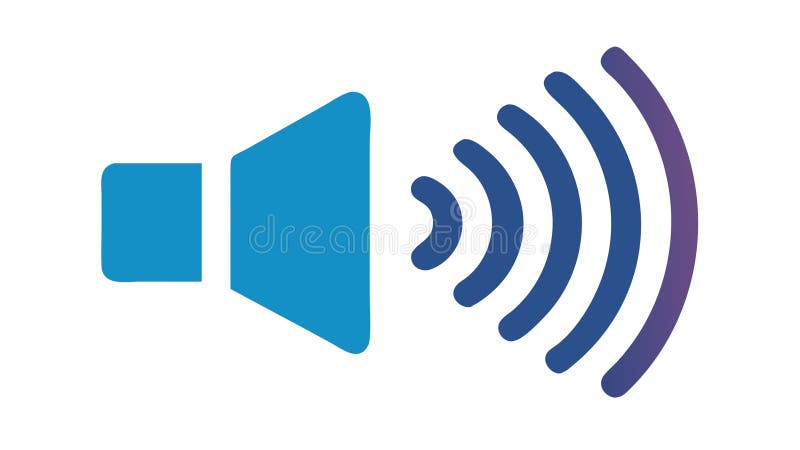 Volume Speaker Icon Vector Illustration with Gradient, vector design Generative AI stock illustration