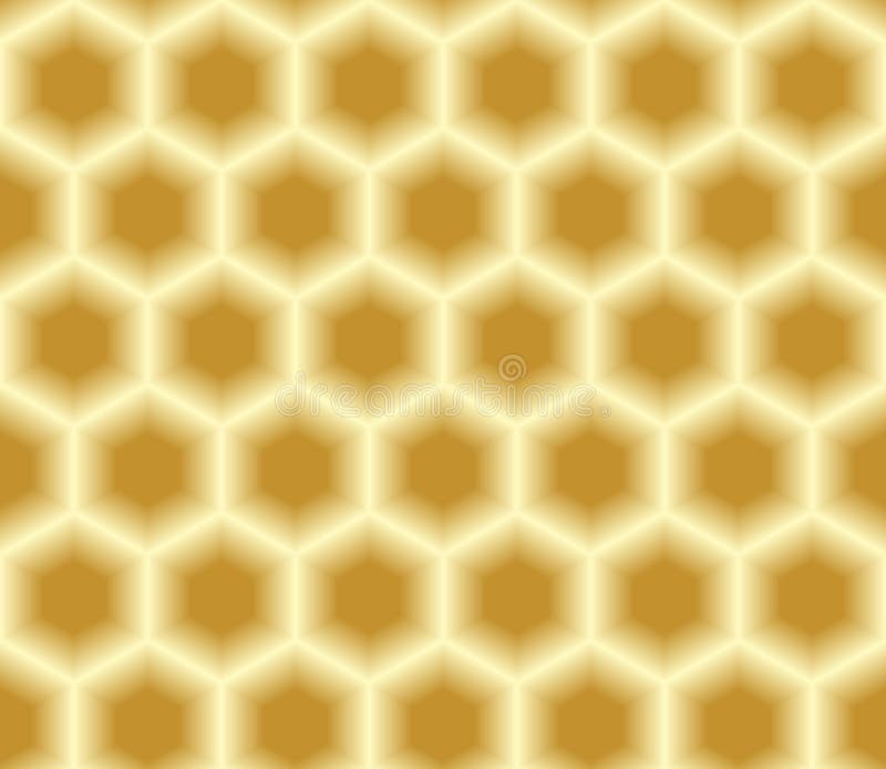 Volumetrische, dreidimensionale Farbnahtloses Beschaffenheitsbienenwaben-Hintergrundhexagon lizenzfreie abbildung Volumetrische, dreidimensionale Farbnahtloses Beschaffenheitsbienenwaben-Hintergrundhexagon lizenzfreie abbildung