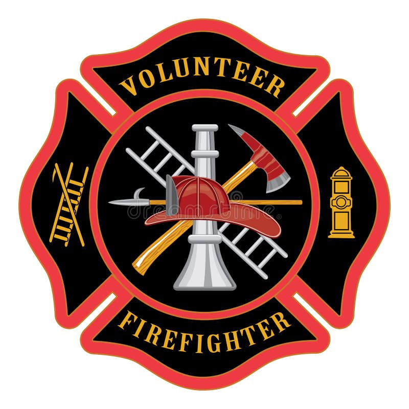 Volunteer Firefighter Maltese Cross Stock Vector - Illustration of ladder, volunteer: 42142351 Volunteer Firefighter Maltese Cross Stock Vector - Illustration of ladder, volunteer: 42142351
