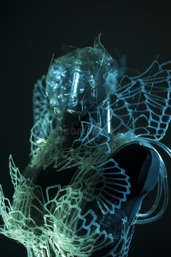 Voodoo, Crystal skull styling with colorful light effects, trans stock images