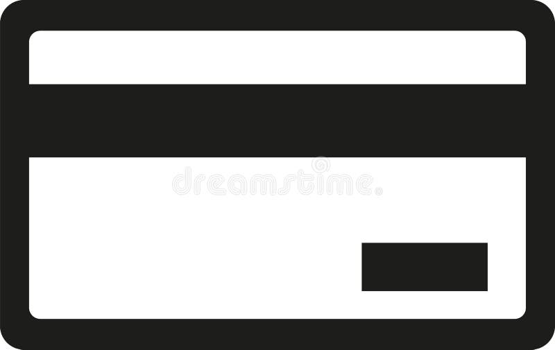 Creditcard-icoon stock illustratie