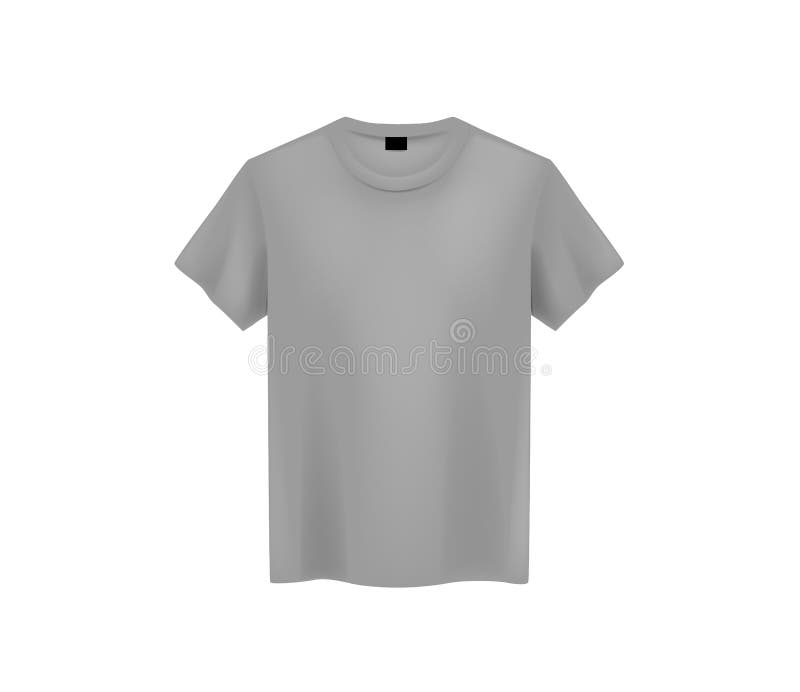 Vooraanzicht van grijs de t-shirtprototype van mensen op lichte achtergrond Het korte malplaatje van de kokert-shirt op achtergro