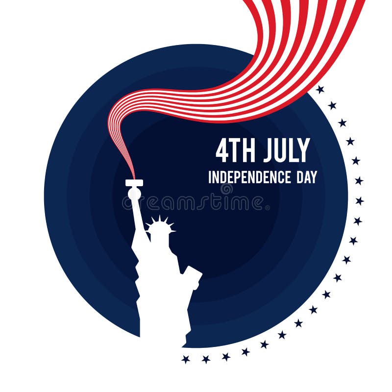 Vooruit van Juli, de affiche van de de onafhankelijkheidsdag van de Verenigde Staten van Amerika royalty-vrije illustratie Vooruit van Juli, de affiche van de de onafhankelijkheidsdag van de Verenigde Staten van Amerika royalty-vrije illustratie