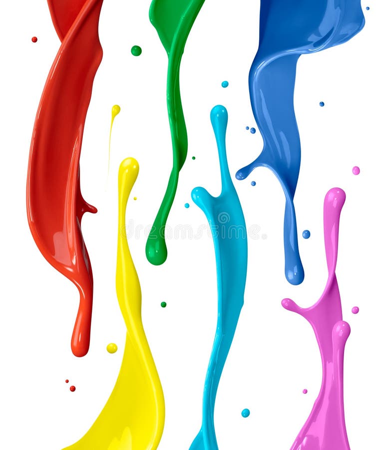 Vopsea colorată stock image