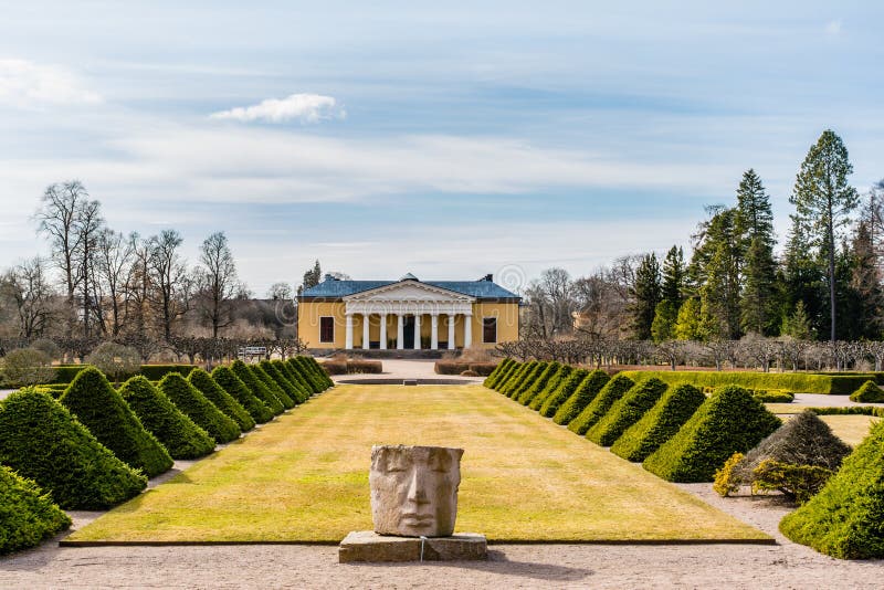 Uppsala, Schweden. Ansicht Des Botanischen Gartens Stockbild - Bild von