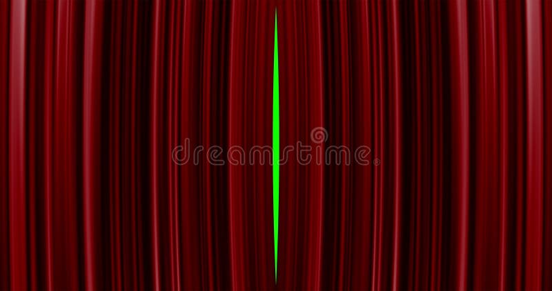 Vorhangöffnungs-Bewegungshintergrund der hohen Qualität tadellos roter Grüner Schirm eingeschlossen