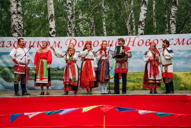Voronezh, Russia - Circa, 2012: Traditional Russian Folklore Ensemble ...