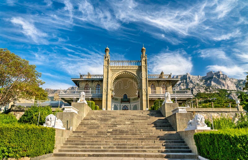 The Vorontsov Palace in Alupka, Crimea