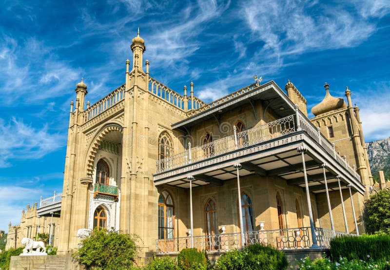 The Vorontsov Palace in Alupka, Crimea