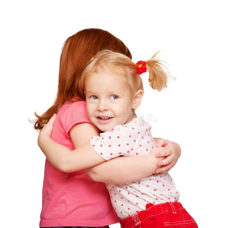 Vorschulkindumarmen. Freundschaft. lizenzfreie stockfotografie Vorschulkindumarmen. Freundschaft. lizenzfreie stockfotografie