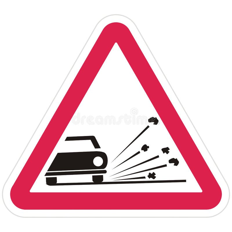 Vorsicht Bei Der Warnung Vor Verkehrszeichen, Signalen Vektor