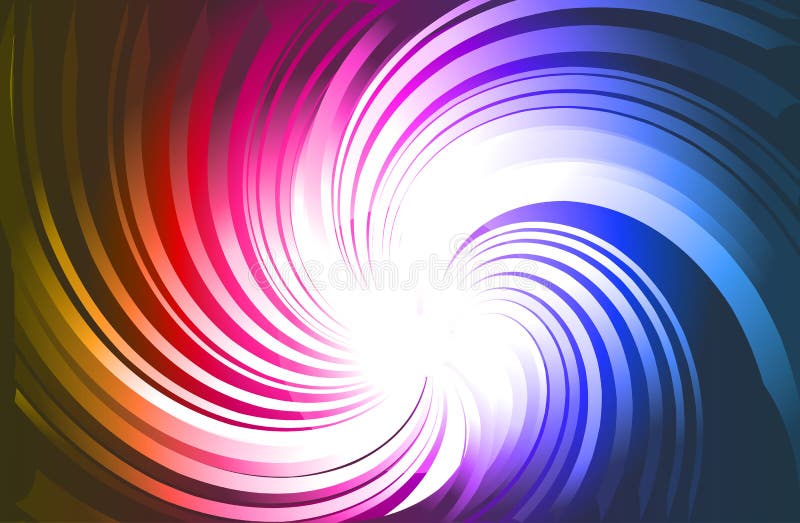Vortex with Rainbow gradient background royalty free illustration
