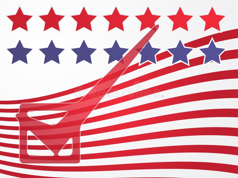 Vote d'élection des Etats-Unis illustration libre de droits Vote d'élection des Etats-Unis illustration libre de droits