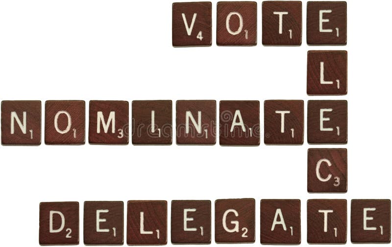 Vote, elect, nominate, delegate scrabble tiles royalty free stock photo Vote, elect, nominate, delegate scrabble tiles royalty free stock photo