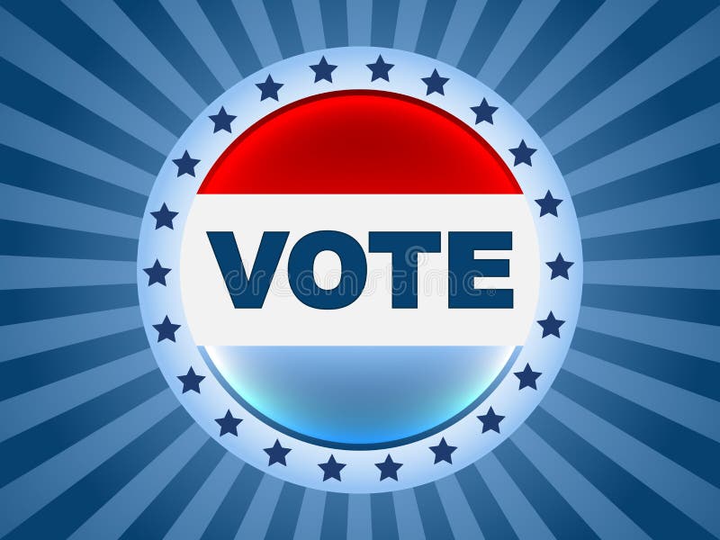 Vote election badge vector illustration
