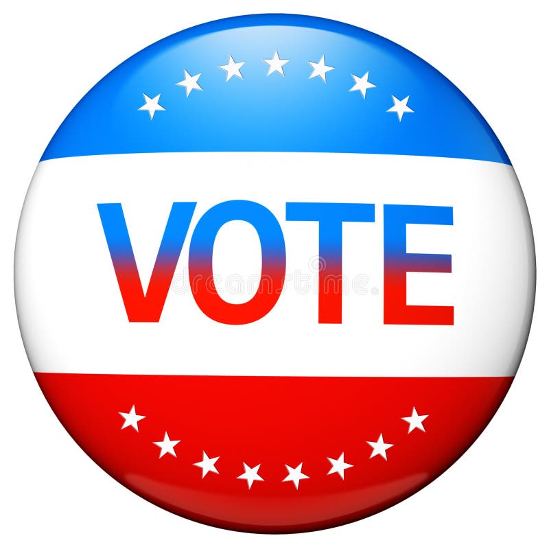 Vote election campaign badge royalty free illustration