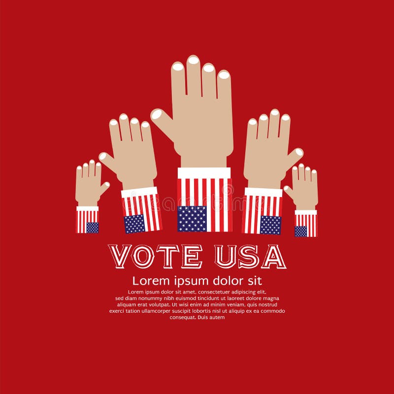 Vote For Election. royalty free illustration