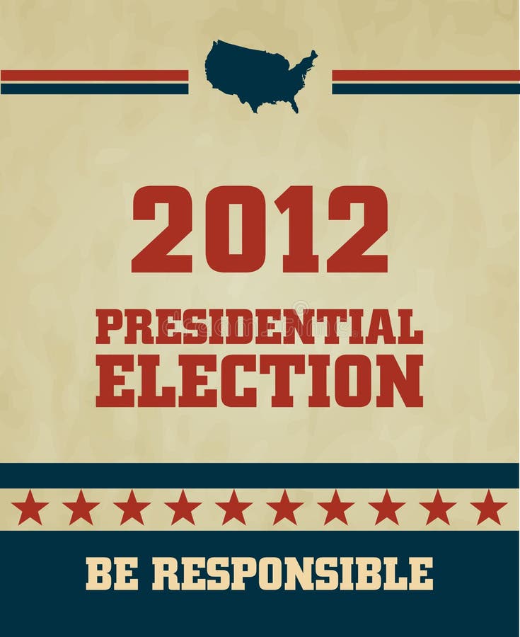 Voting Symbols vector design presidential election 2012. Voting Symbols vector design presidential election 2012