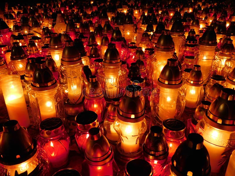 Votive candles stock photo. Image of christian, halloween 66289224