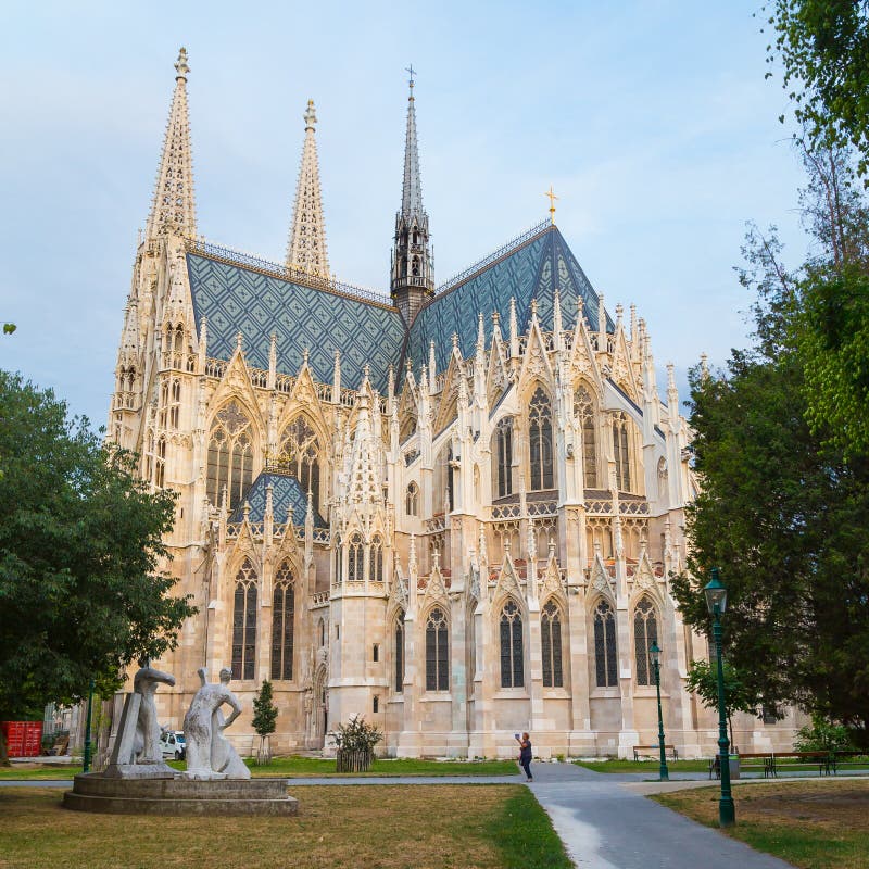 Votive Kerk Wenen redactionele afbeelding. Image of aantrekkelijkheid