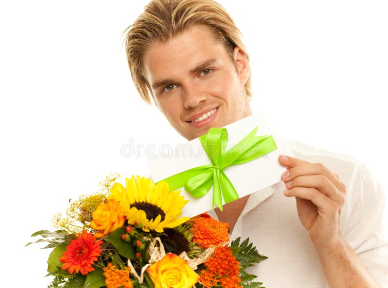 Voucher and flowers