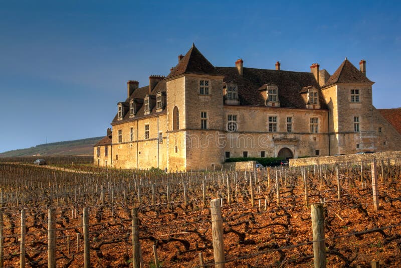 vougeot för burgundy closde france royaltyfri bild vougeot för burgundy closde france royaltyfri bild