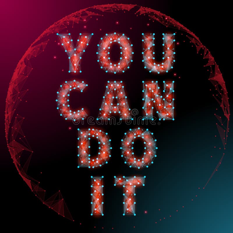 Vous Pouvez Le Faire Affiche Typographique De Citation, Vecteur