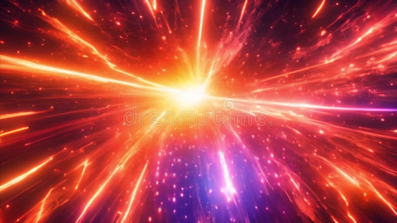 Voyage hyperespace une illustration numérique d'un tunnel cosmique lumineux illustration de vecteur