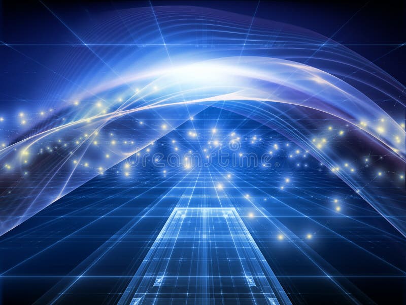Voyages to Fractal Realms royalty free illustration