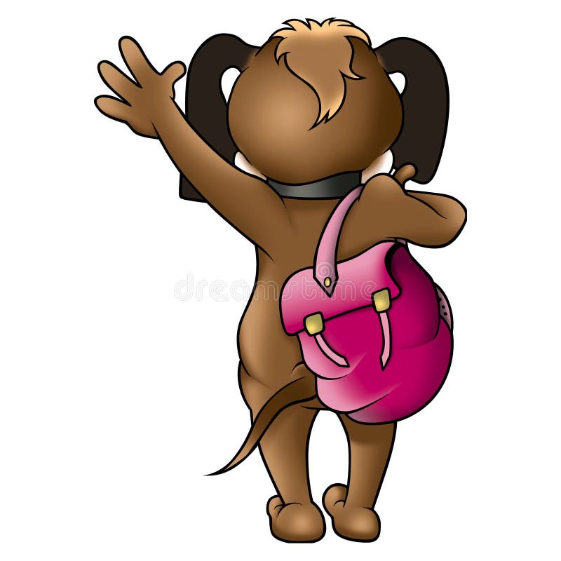 Voyageur de crabot illustration stock Voyageur de crabot illustration stock