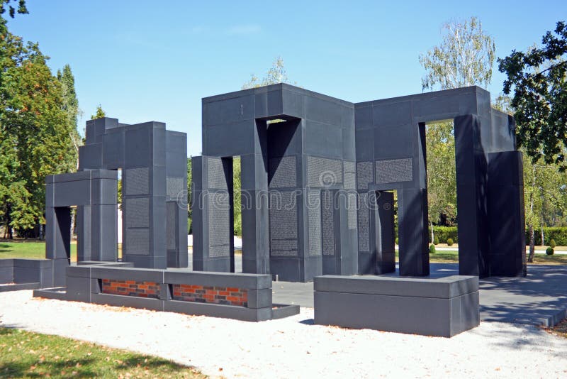 Voz de víctimas croatas, monumento foto de archivo Voz de víctimas croatas, monumento foto de archivo