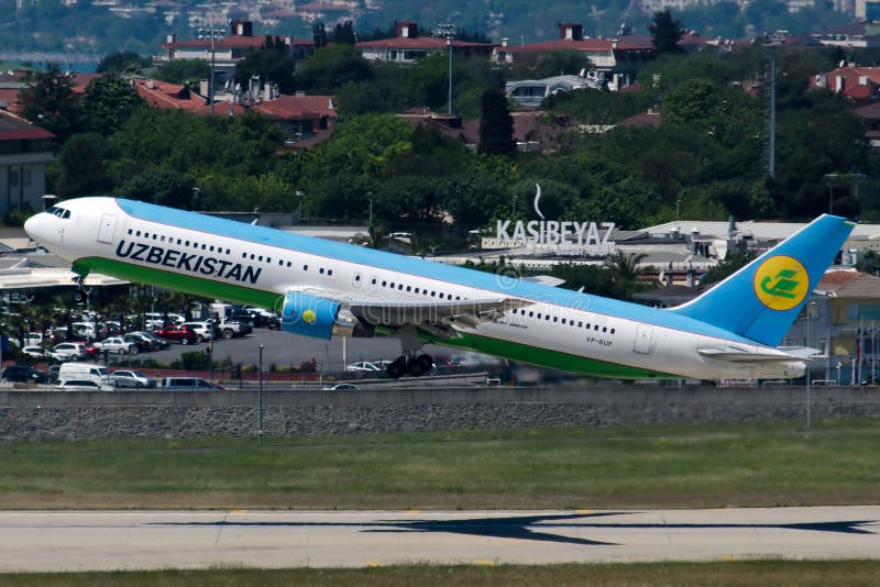 VP-BUF Uzbekistan Airways Boeing 767-33P photo stock VP-BUF Uzbekistan Airways Boeing 767-33P photo stock
