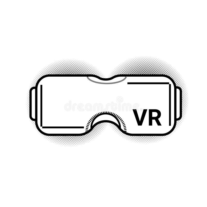 Vr Glasses Modern Virtual Reality Goggles Or Headset Isolated On White Background vector illustration Vr Glasses Modern Virtual Reality Goggles Or Headset Isolated On White Background vector illustration