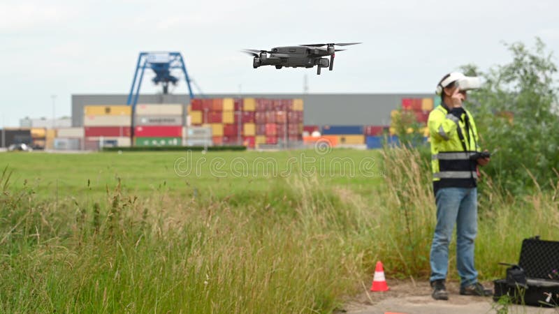 VR Goggles controlling a drone