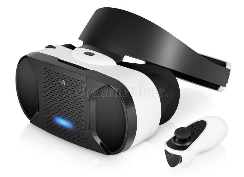 VR virtual reality headset with game controller
