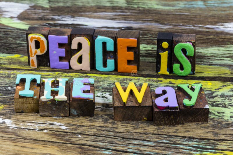 Vredesconcept Vrede vreedzame liefdesvrijheid, vriendschapsfeest