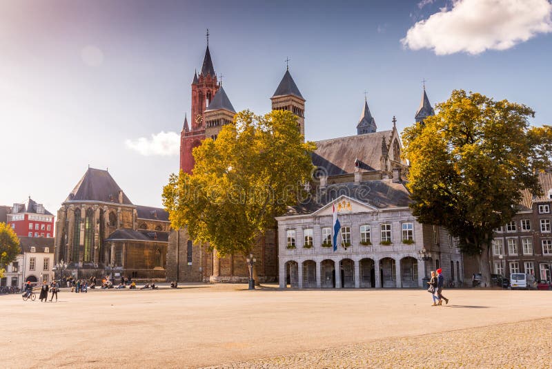 Vrijthof is a Large Urban Square in the Centre of Maastricht