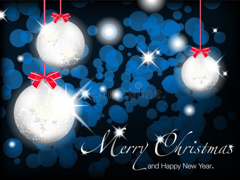 Vrolijke Kerstmis en Gelukkig Nieuwjaar vector illustratie Vrolijke Kerstmis en Gelukkig Nieuwjaar vector illustratie