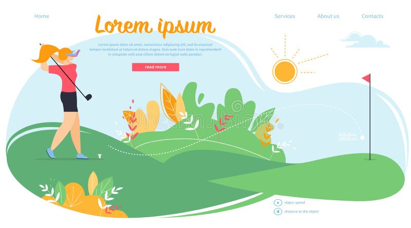 Vrouw in Bal van de Sport de Eenvormige Klap met Golf Club vector illustratie Vrouw in Bal van de Sport de Eenvormige Klap met Golf Club vector illustratie