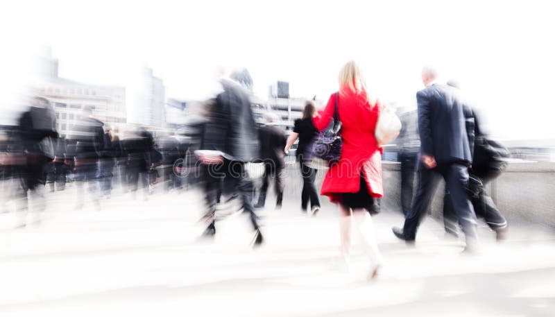 Woman rushing in a city. Woman rushing in a city.