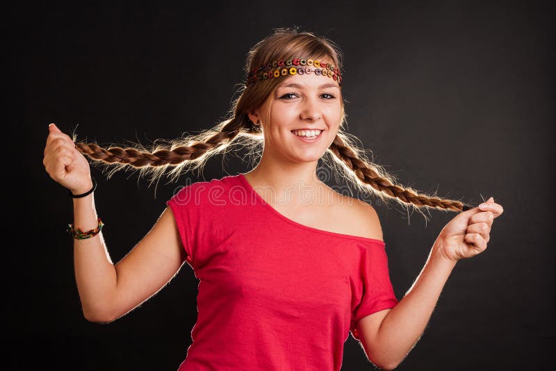 Download Vrouw die pret hebben stock afbeelding. Afbeelding bestaande uit portret - 54079379