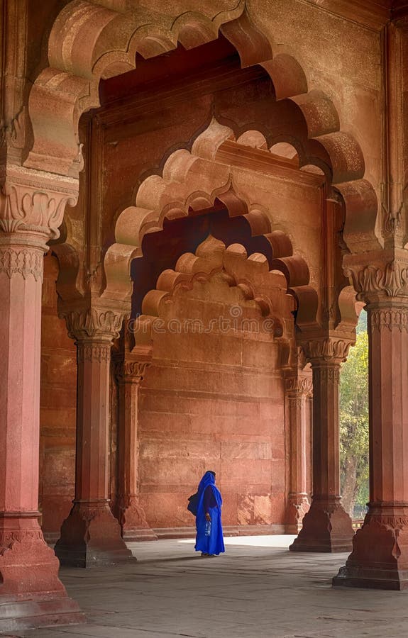 Vrouw in diwan-I-Aam stock afbeelding Vrouw in diwan-I-Aam stock afbeelding