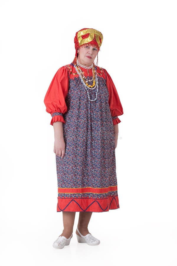 bitter Imitatie Tether Vrouw in Russische Traditionele Kleding Stock Afbeelding - Image of  vrouwen, folklore: 13561923