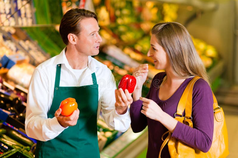 Flirten in de supermarkt