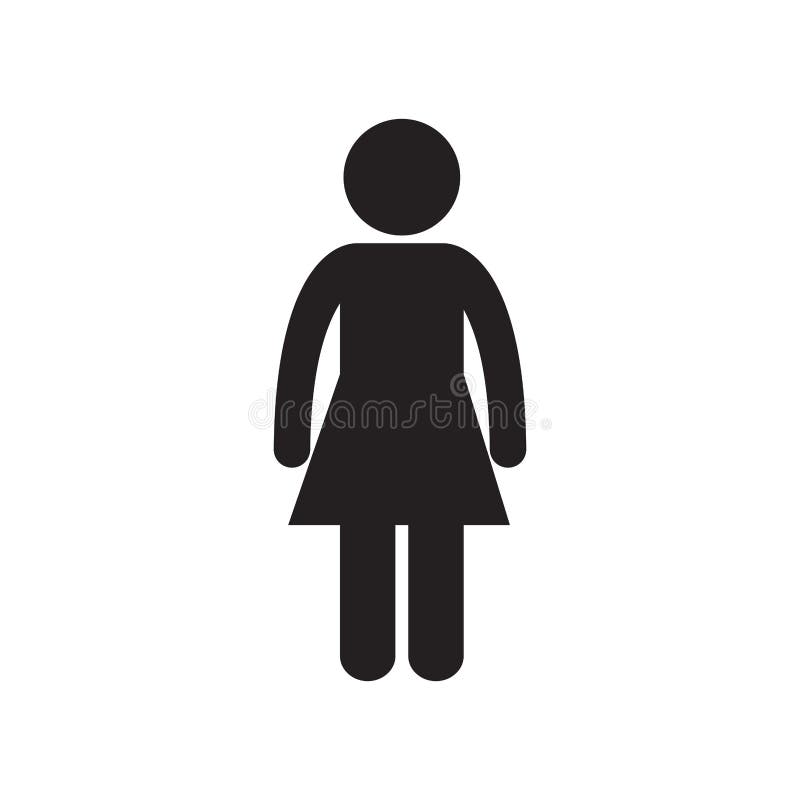 vrouwelijk bevindend persoons volwassen pictogram royalty-vrije illustratie vrouwelijk bevindend persoons volwassen pictogram royalty-vrije illustratie