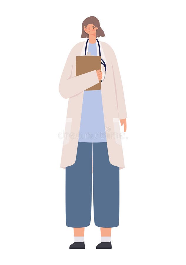 Vrouwelijke arts stock illustratie