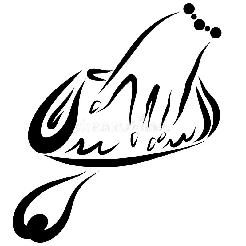 Vrouwelijke hand met een beurs of een handtas royalty-vrije illustratie Vrouwelijke hand met een beurs of een handtas royalty-vrije illustratie