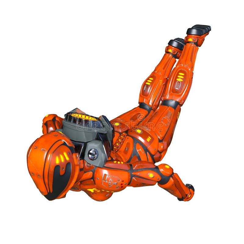 Vrouwelijke robot royalty-vrije illustratie