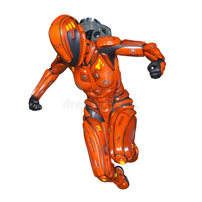 Vrouwelijke robot royalty-vrije illustratie